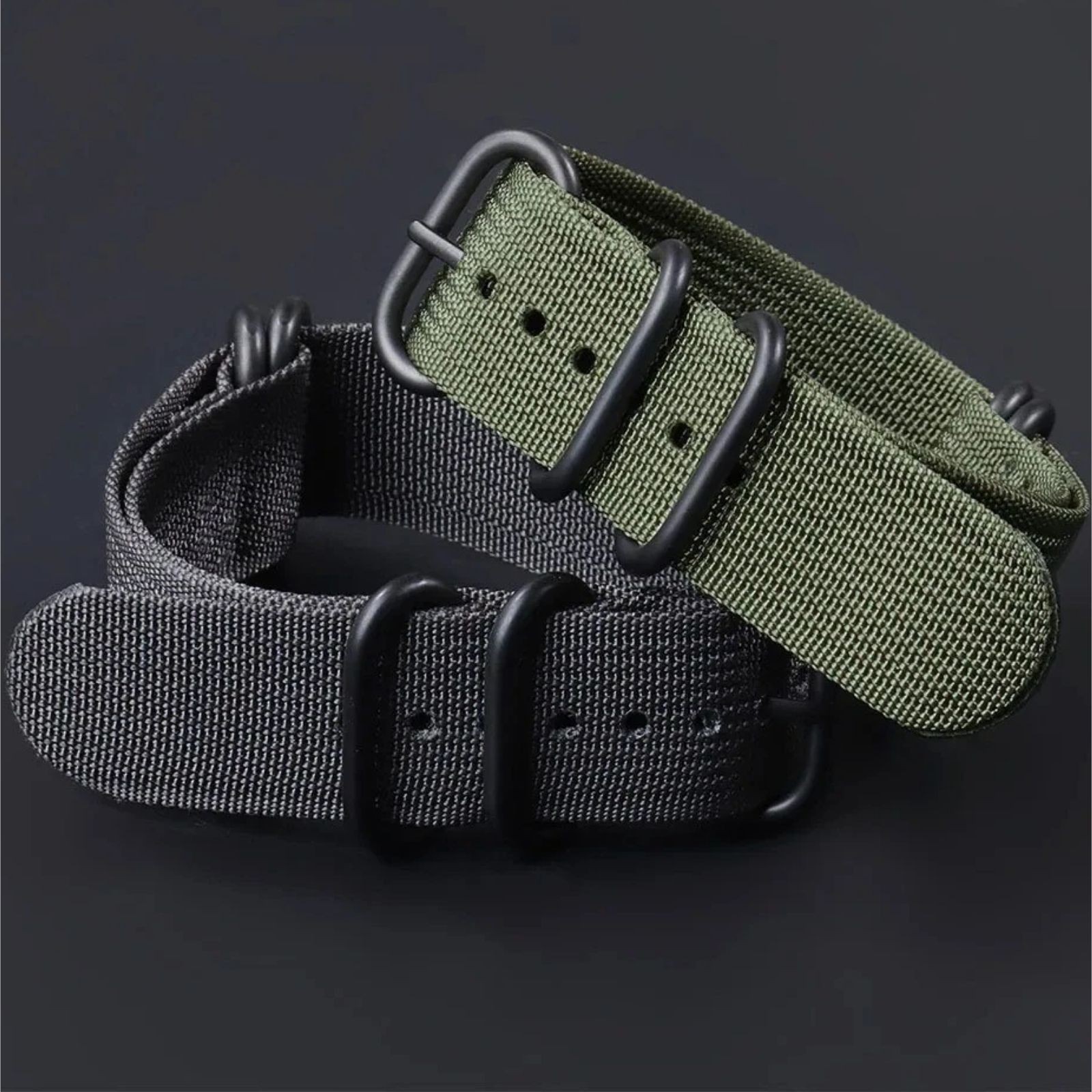 18mm 20mm 22mm 24mm Ballistic Durable Military Nylon Wrist Watch Band Strap New