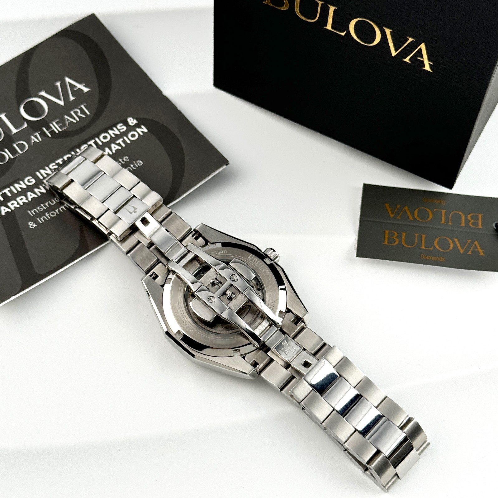 Bulova Men’s New 96A274 Surveyor Classic Automatic Watch Silver Tone Dial 42mm