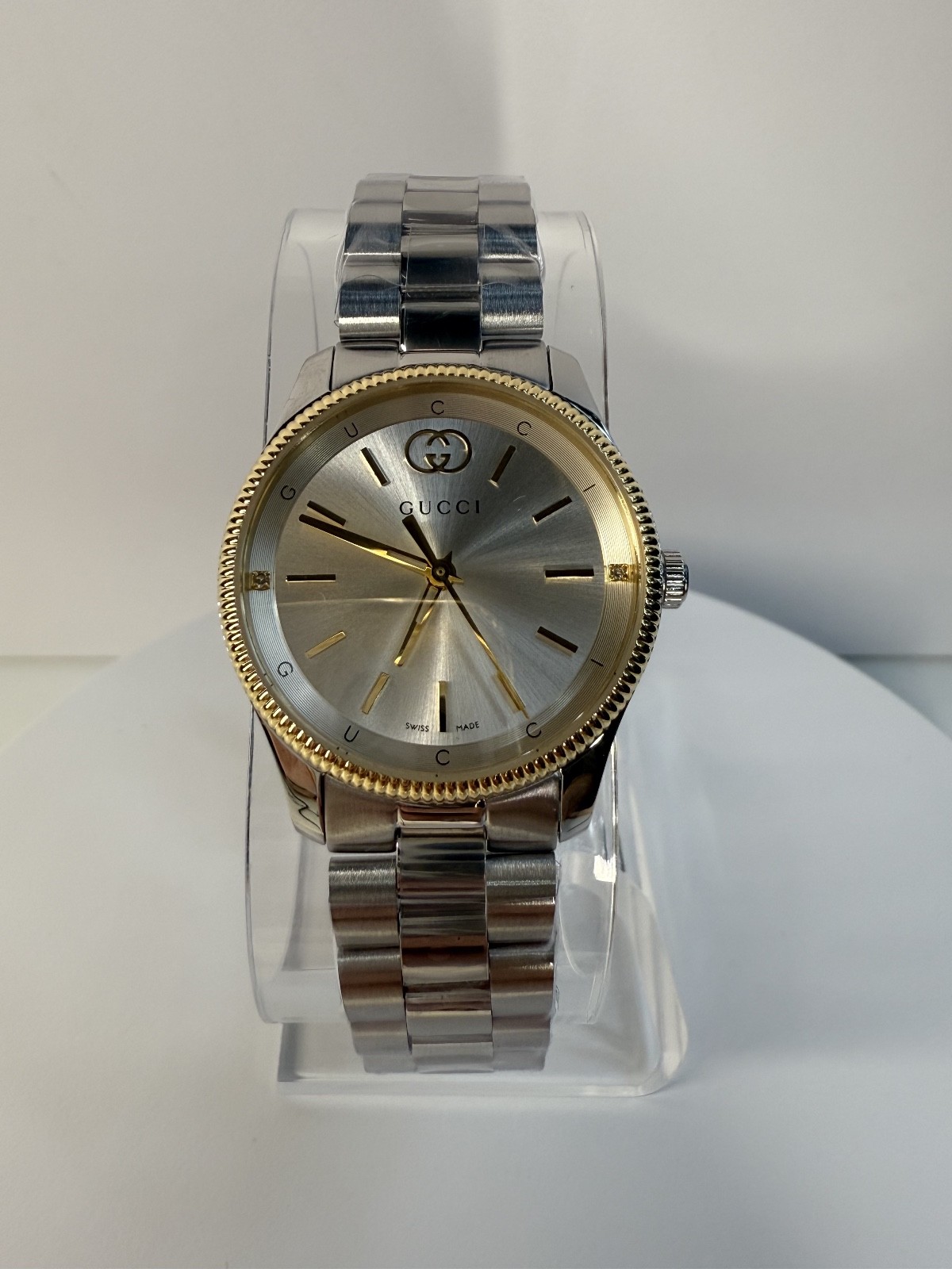 Gucci G-Timeless 29mm Silver Dial Steel Women’s Watch YA1265063