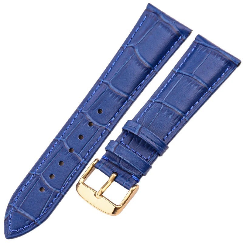 Alligator Grain Genuine Leather Watch Band Quick Release16mm/18mm/20mm/21mm/22mm