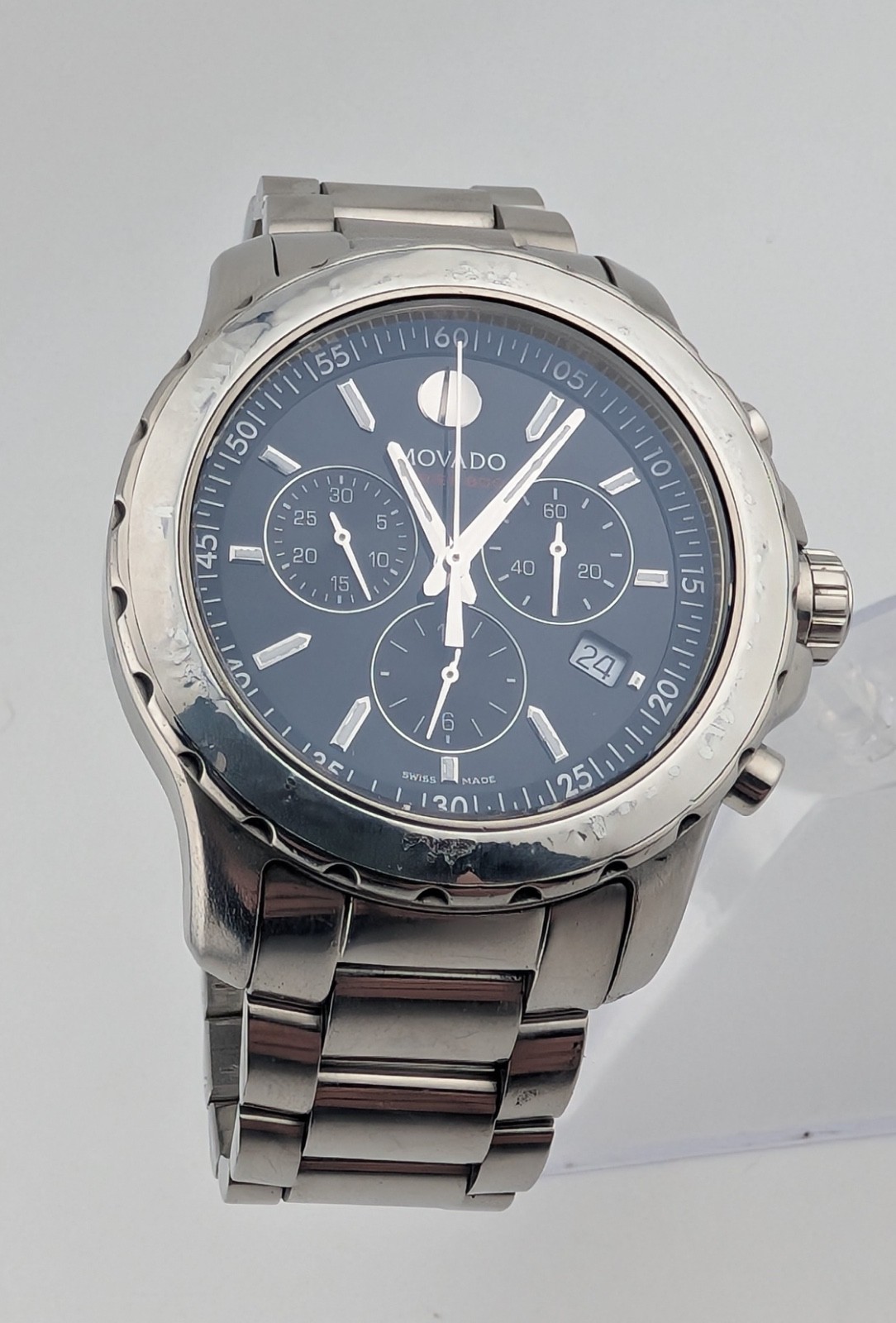Movado Men’s Series 800 SS W/Black Dial; Model #14.1.27.1426 ~ Special