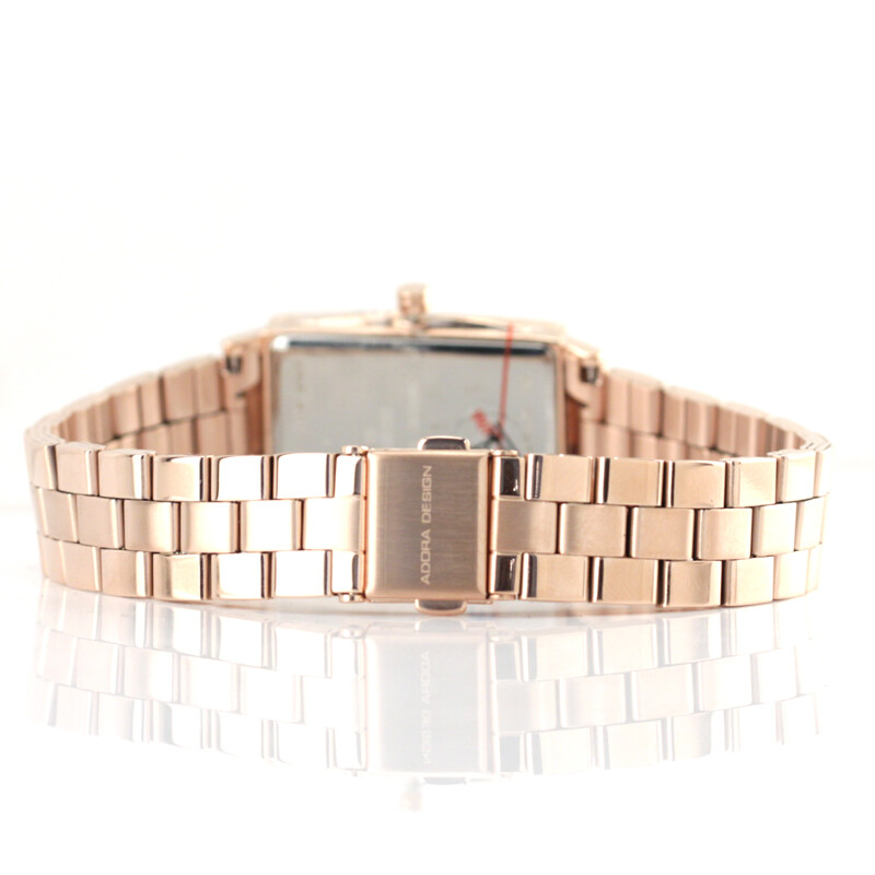 Adora Design Wristwatch Stainless Steel IP Rose Gold AD8398 3 Bar NEW