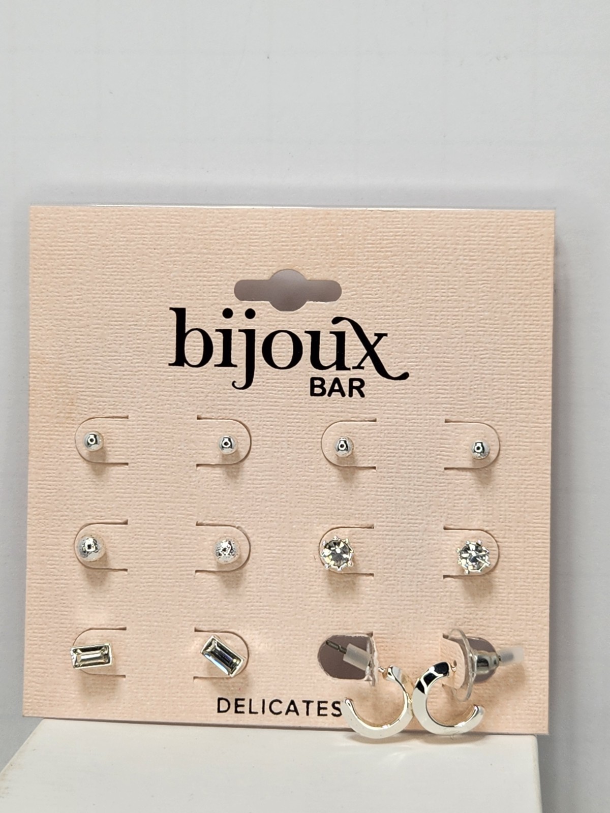 Bijoux Bar Delicates Layered Silver-tone Necklace And Earrings Bundle