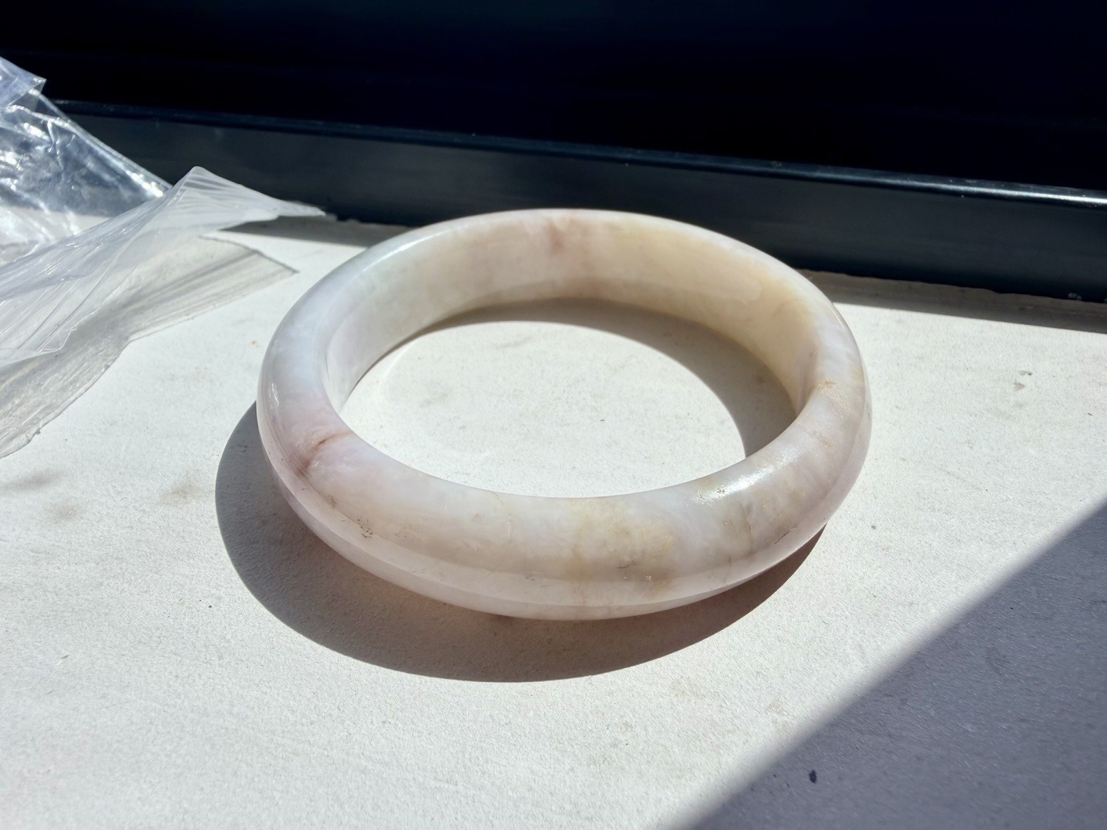 Burma Jadeite Bangle 59m pinky red Type A Burmese Jade Fully Translucent