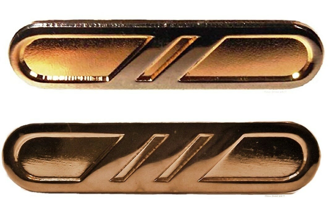 Star Trek Voyager Maquis 2 Bar and 3 Bar Uniform Rank Pin Set of 2
