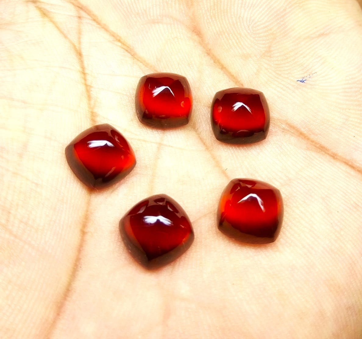 AAA Natural Hessonite Garnet Sugarloaf 10mm Excellent Making Loose Gemstone