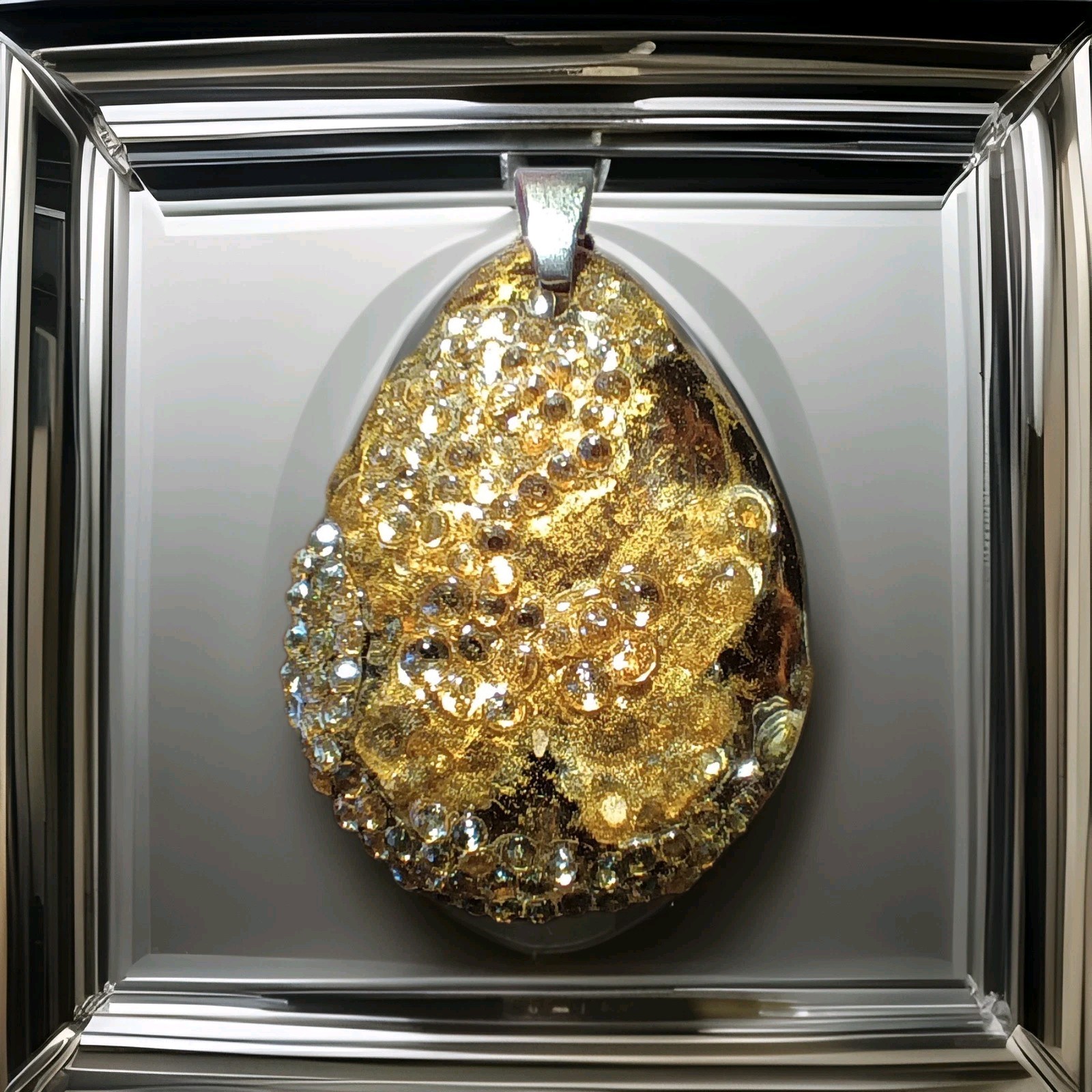 Crystal Butterfly Pendant Necklace, Reversible The Budget Friendly Perfect Gift!