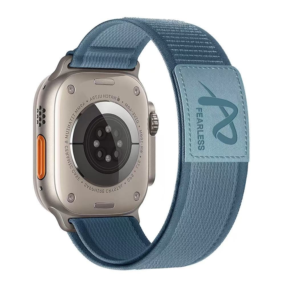 Suitable for Apple Watch S1-11/Ultra/SE – Leather Nylon Strap