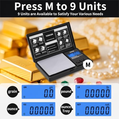 500g Digital Scale 0.01g Accuracy LCD Display Tare Function Portable Pocket