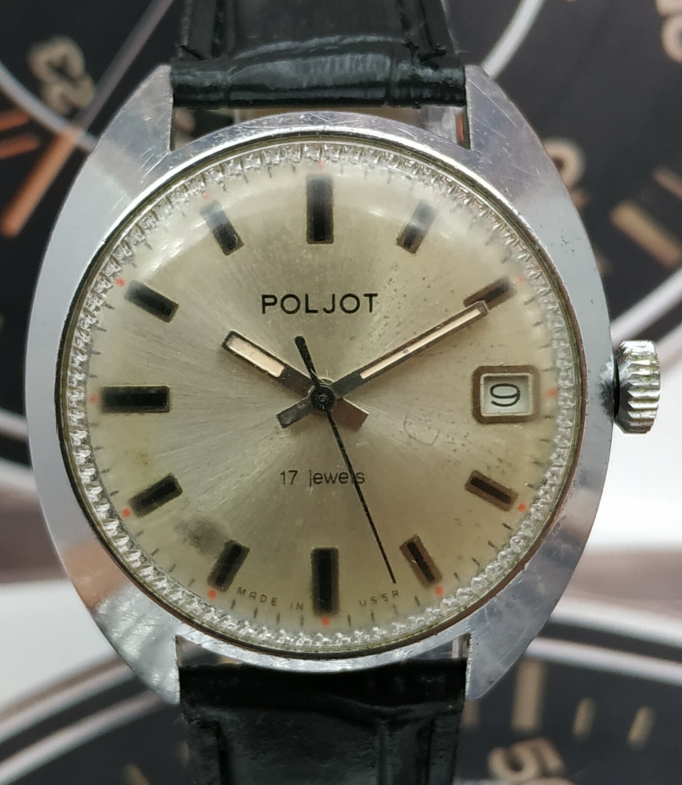 Dress Men’s Watch POLJOT Vintage USSR Mechanical SERVICED Retro Soviet Union ☭