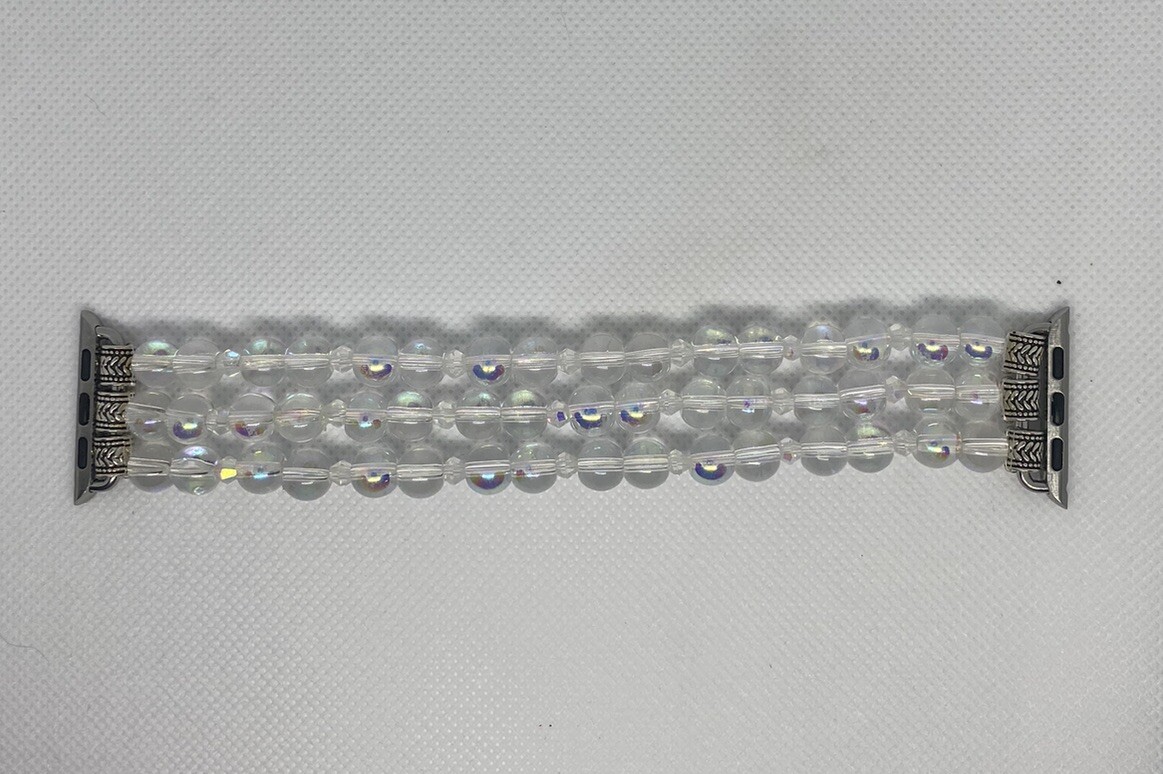 Apple Watch Slip On Wristband With Dazzling Color Glass Beads 38mm, 40mm, 41mm