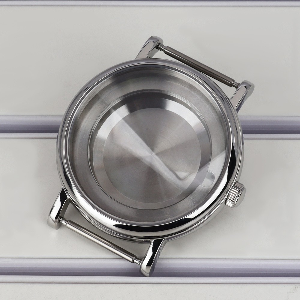 40mm Polished Watch Case 316L Stainless Steel For Eta 2824 PT5000 Movement 10ATM