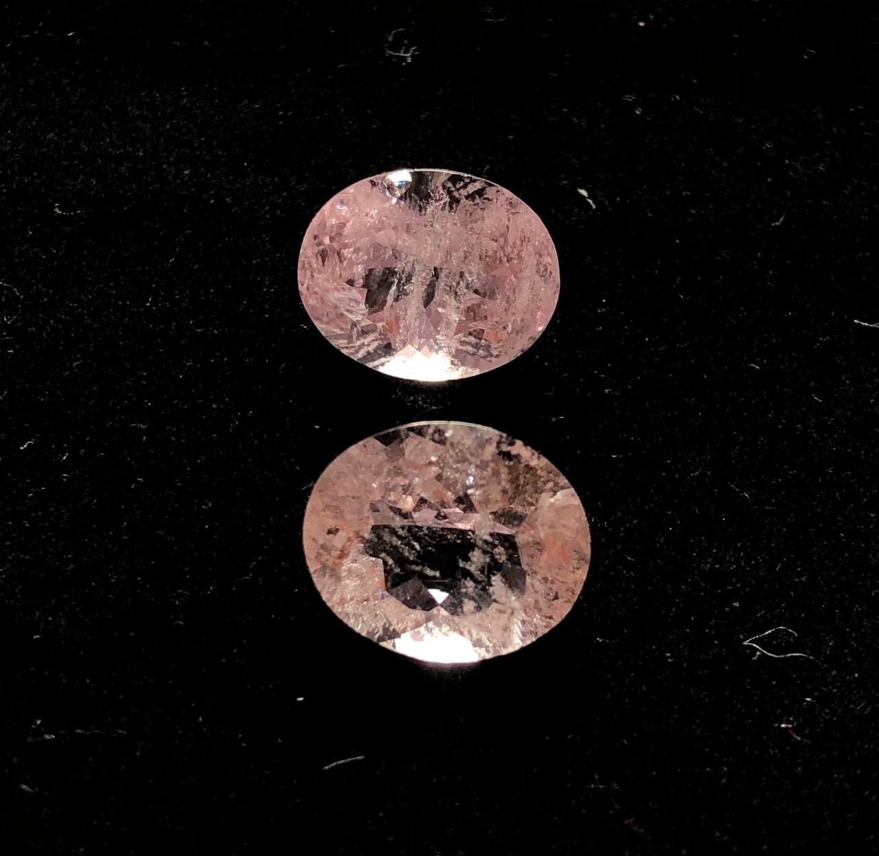 6.80Carat 100% Natural Pink Morganite Oval Faceted Gemstone 9x11x6mm From Africa