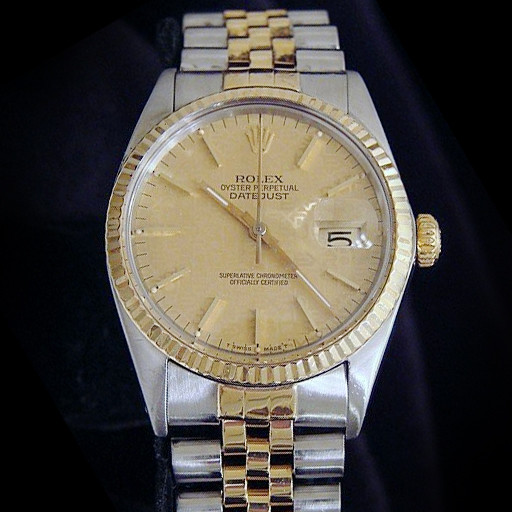 Rolex 2Tone 18K Gold/Stainless Steel Datejust Jubilee w/Anniversary Dial 16013
