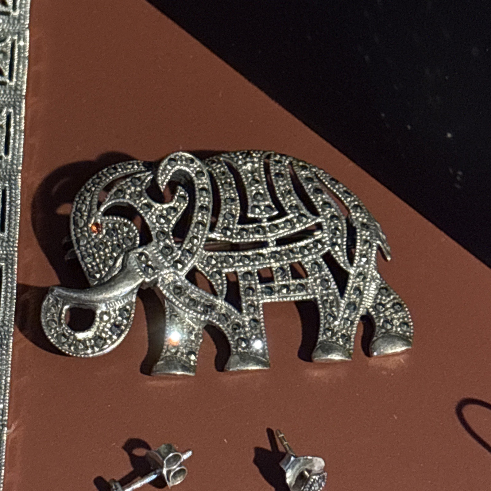 925/Sterling Marcasite Set! Thailand / Vintage 7 Item Variety !!
