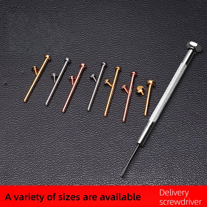 Strap Screw Rod Notch Strap Connection Rod Stainless Steel Watch Strap Rod