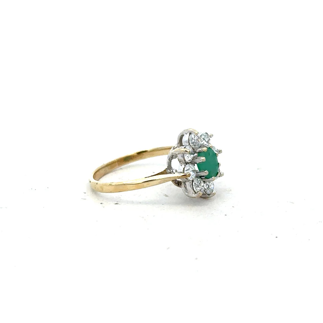 9ct yellow gold ring size J (sh25937b)