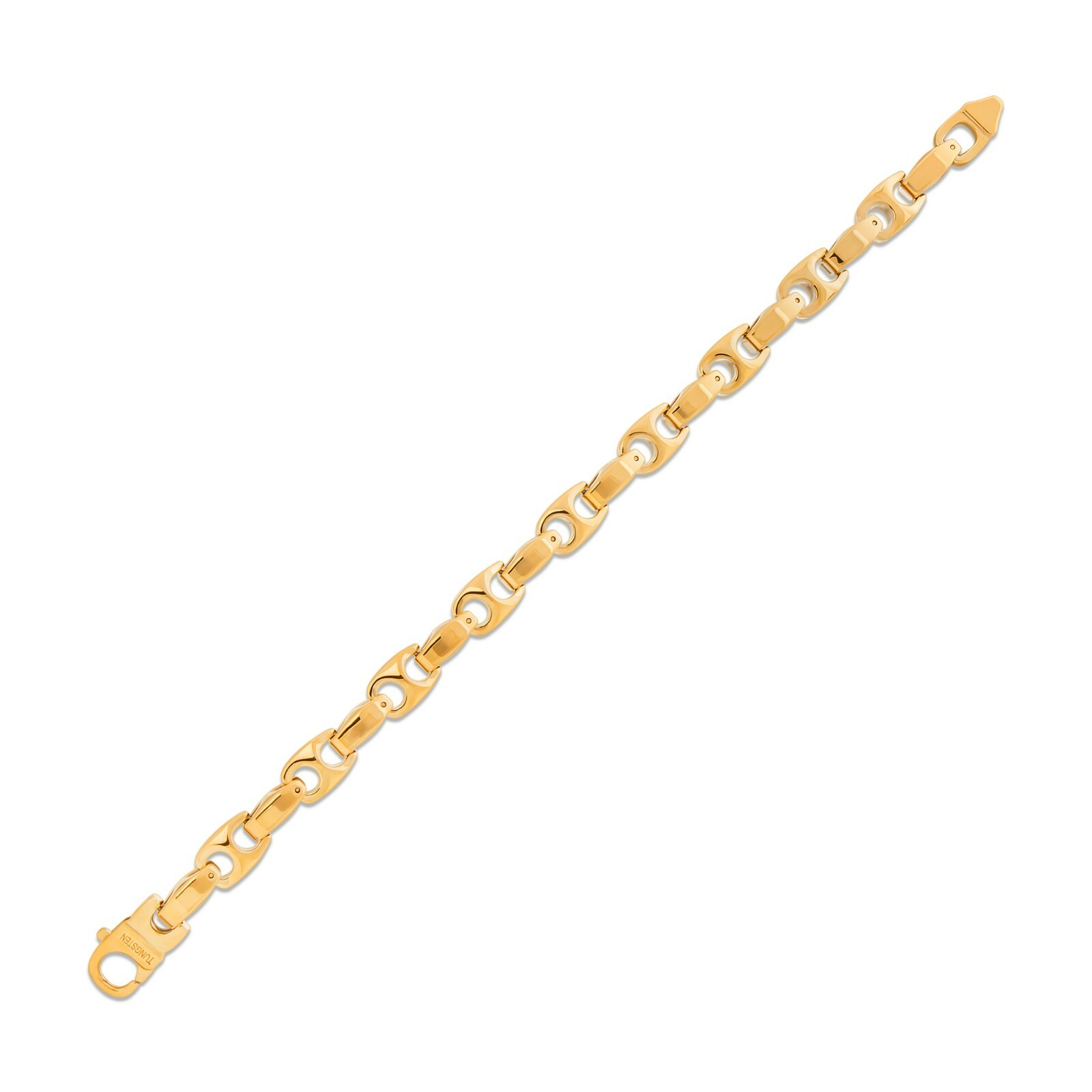 HEAVY 9.5mm BIKER TUNGSTEN CARBIDE MEN’S CHAIN (TUC 002) GOLD – FREE SHIPPING!