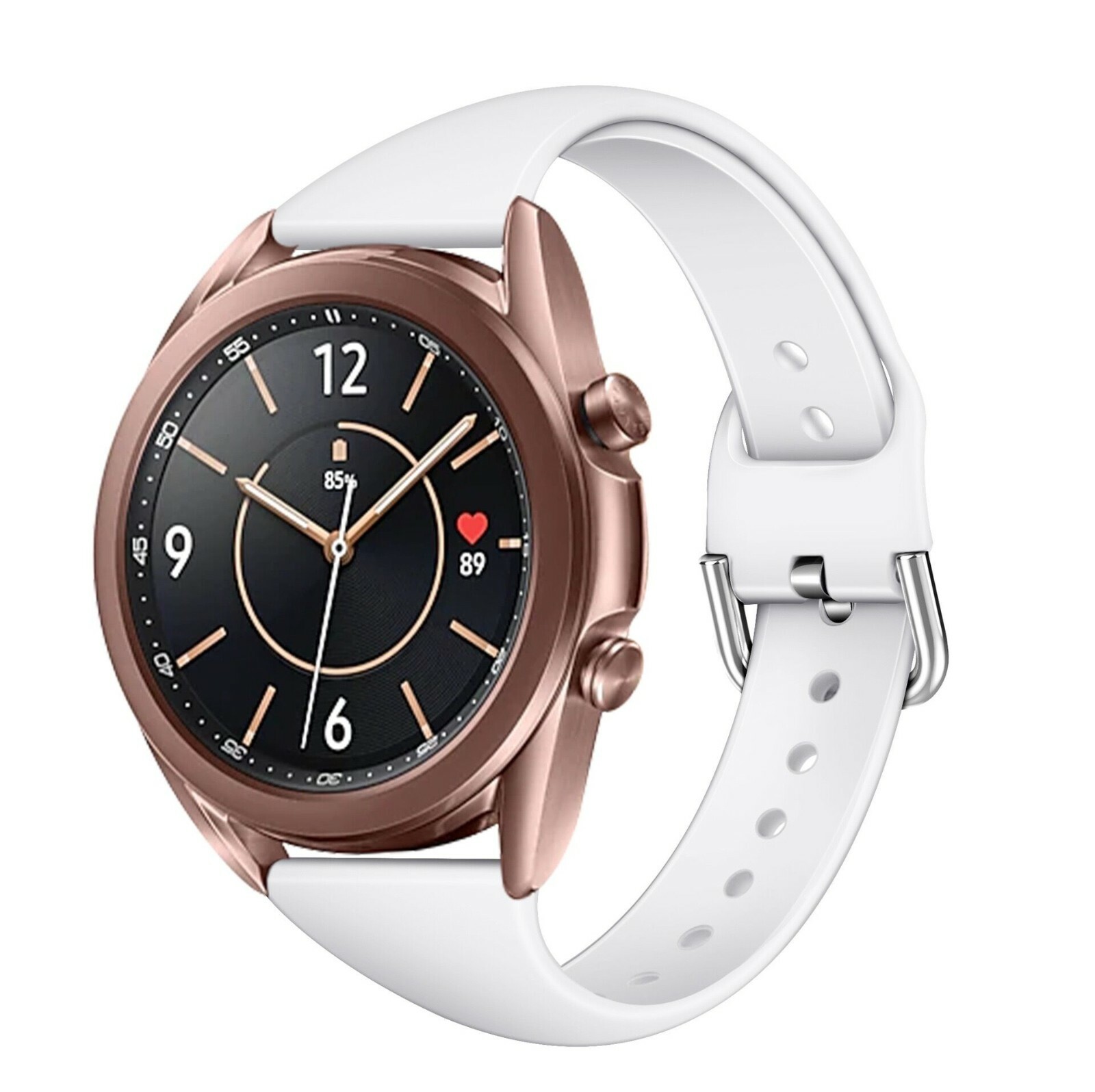 For Samsung Galaxy Watch 3 41mm Active 2 40mm 44mm Silicone 20mm 22mm Band Strap