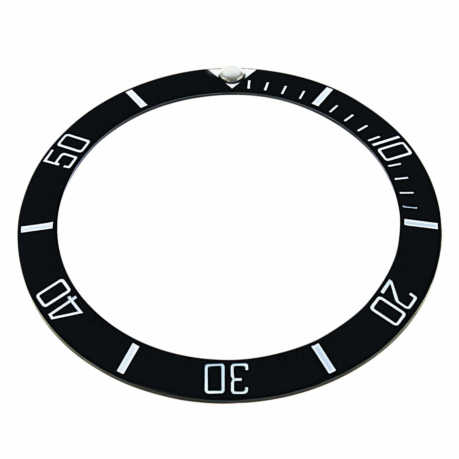 REPLACEMENT BLACK CERAMIC INSERT WITH ENGRAVED #’S FOR WATCH 40MM X 32MM