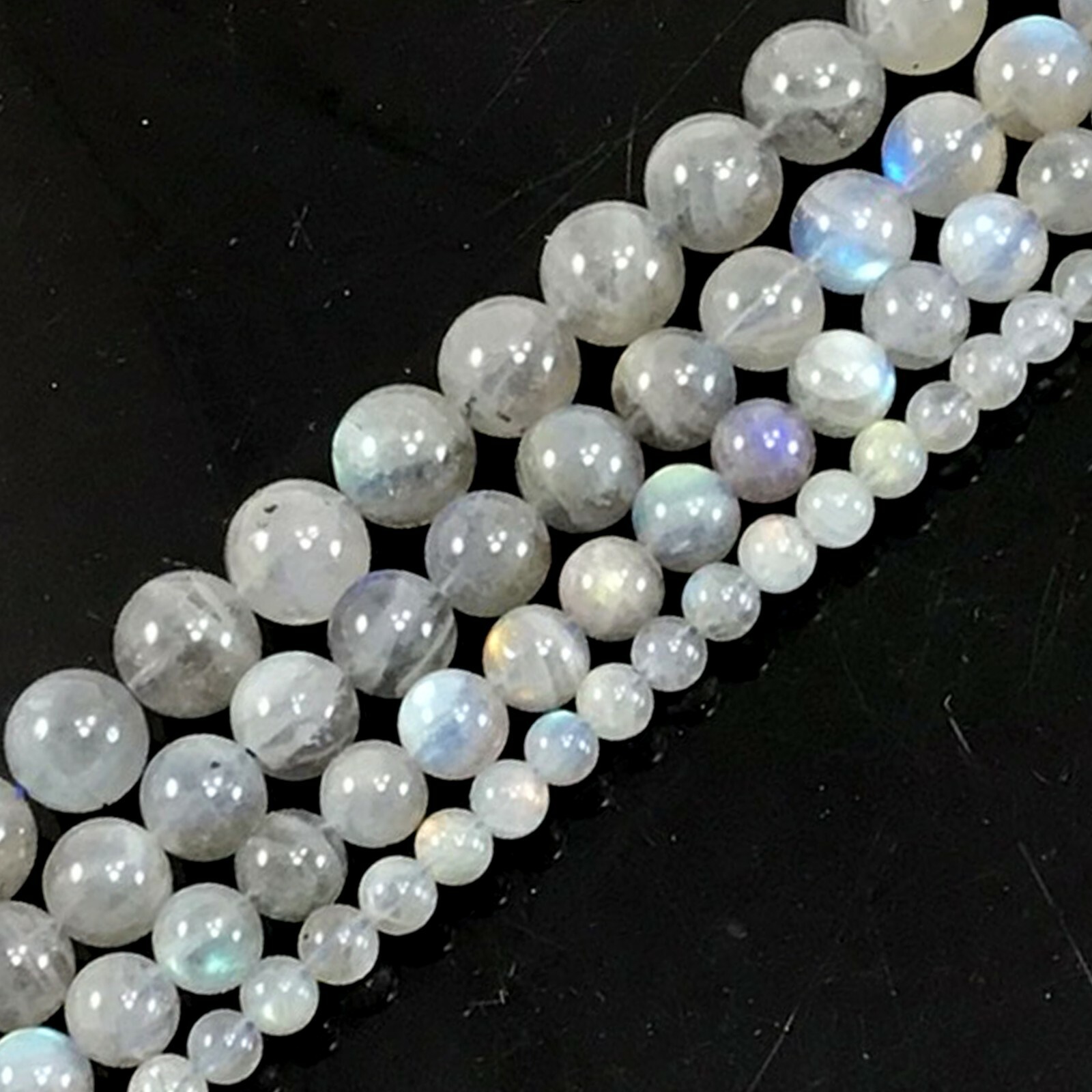 Genuine Natural Labradorite Round Loose Bead Blue Light 5″ 4 6 8mm 10 12mm