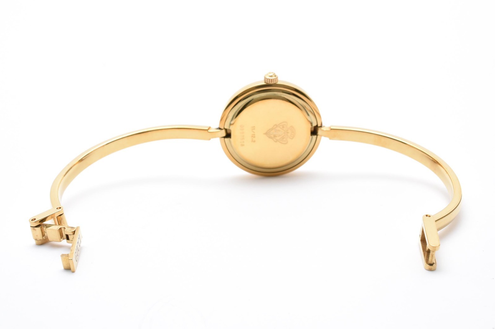 GUCCI Change Bezel 11/12.2 1100L Gold Vintage Quartz Woman’s Watch with Box!