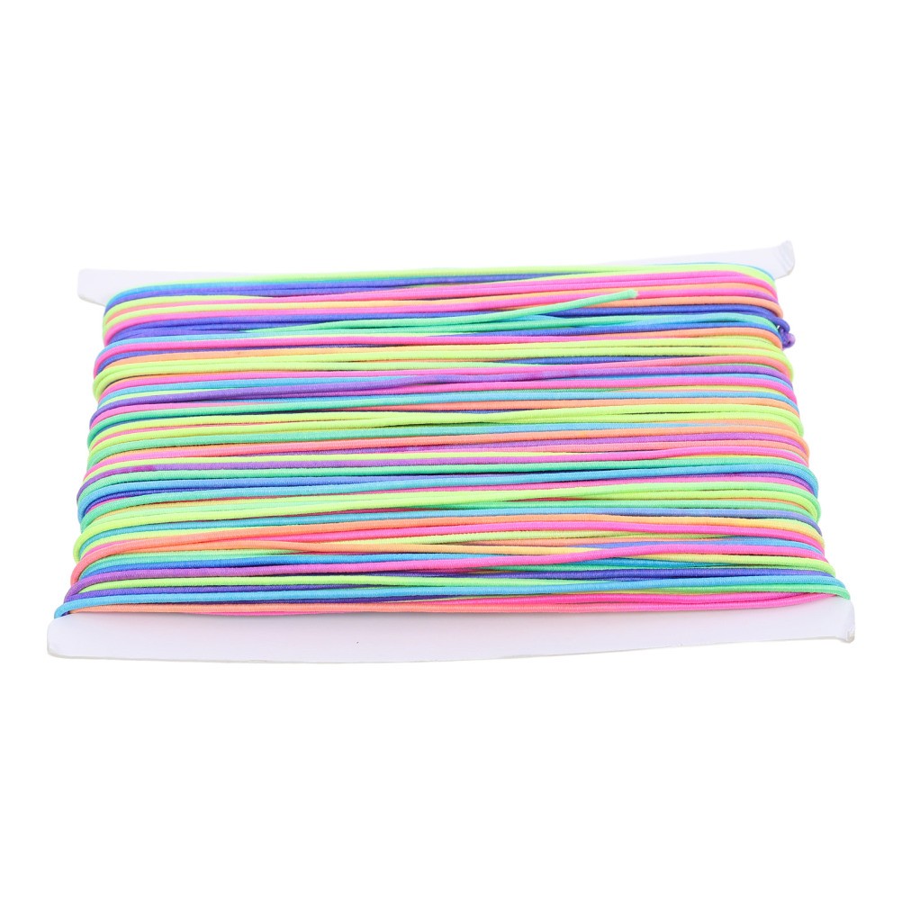 Stretch Elastic Beading Cord: 55 Yard 1mm Colorful Beading Cord for Bracelet