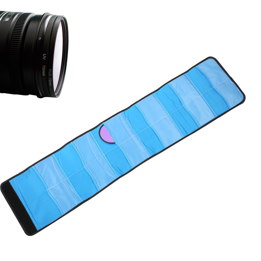 12 Slots Black Nylon Shock Absorption Storage Bag Case Pouch For Within 82mm