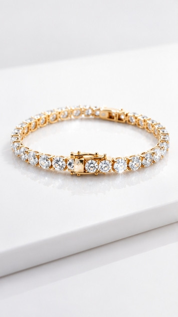 14K Gold 25.05 CTW Lab Grown Diamond Tennis Line Bracelet IGI Cert 7.5″ D-E