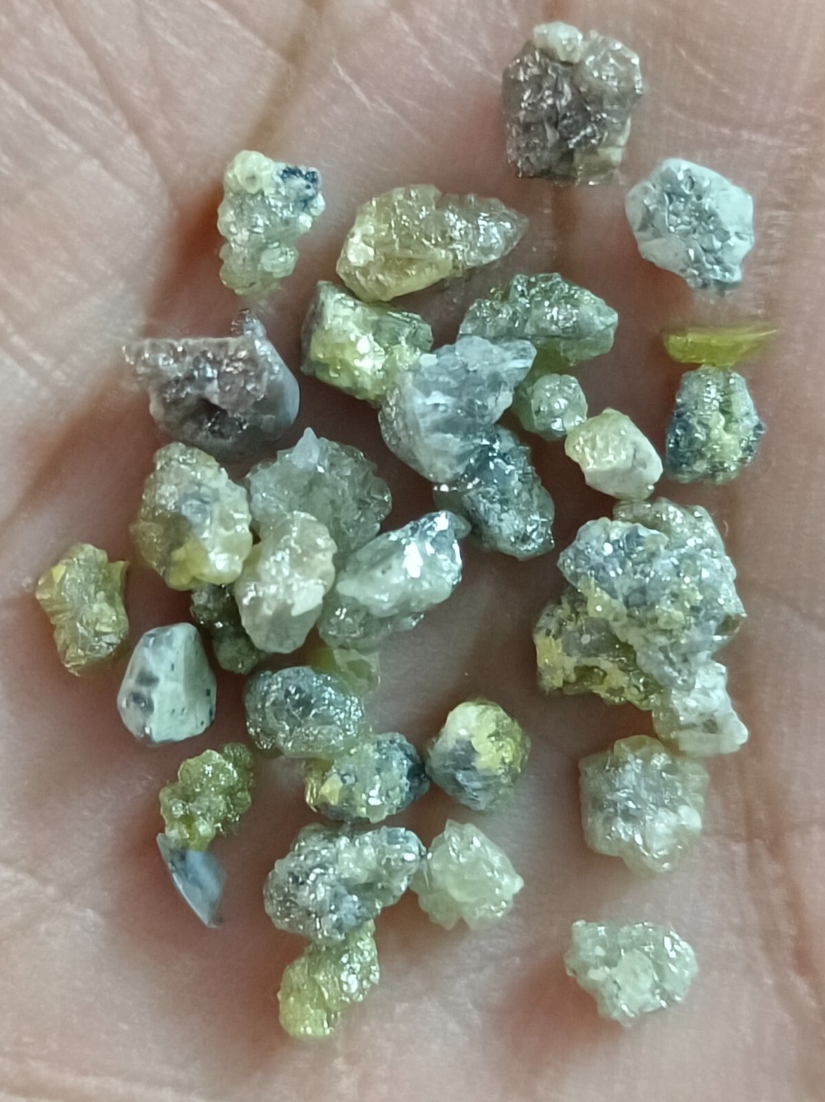 20.00 Ct Natural Rough Diamonds Lot 3–4 mm Raw Loose African Earth Mined Mineral