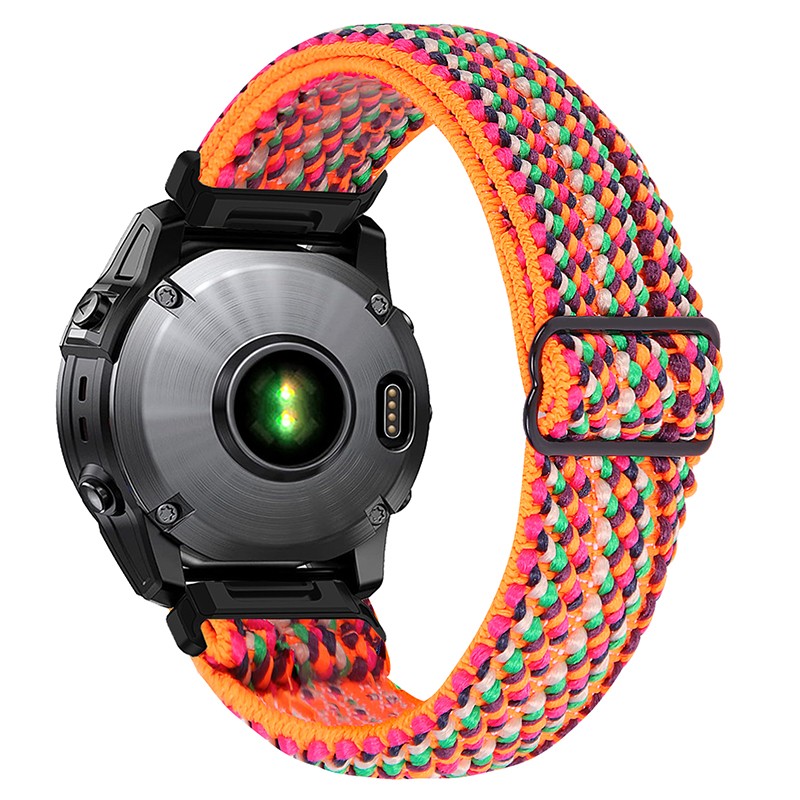 26MM Woven Nylon Elastic Strap Band For Garmin Fenix 7X/6X/5X/3 Pro instinct 2x