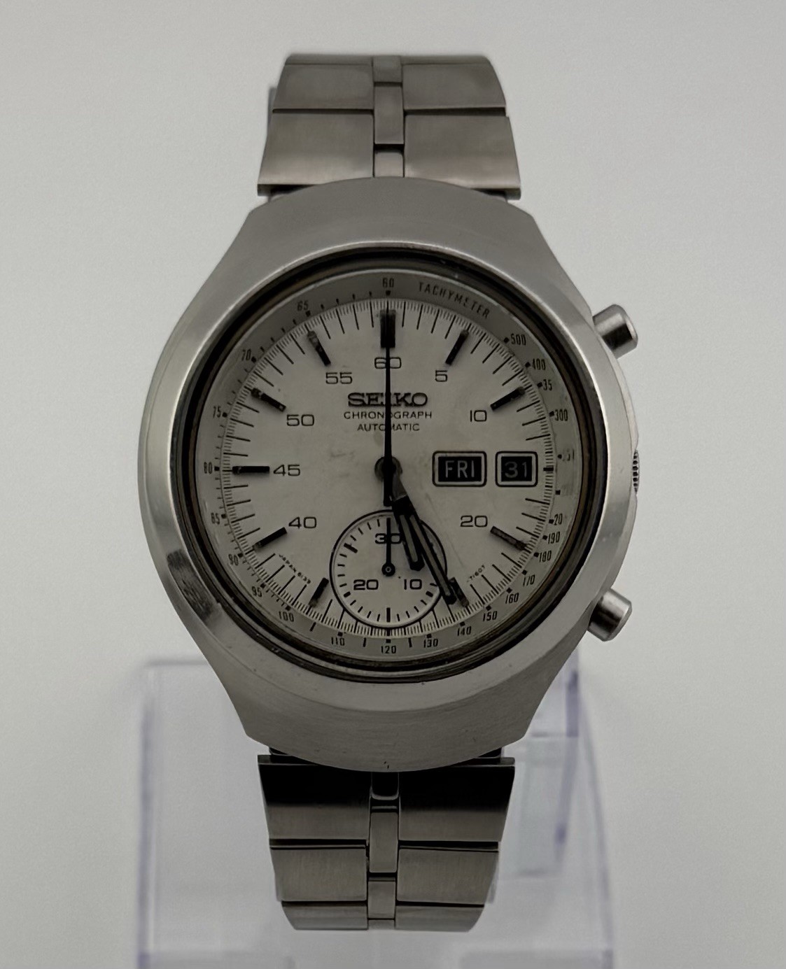 SEIKO 6139-7100 Helmet Watch•Automatic Chronograph•All Functions work properly•