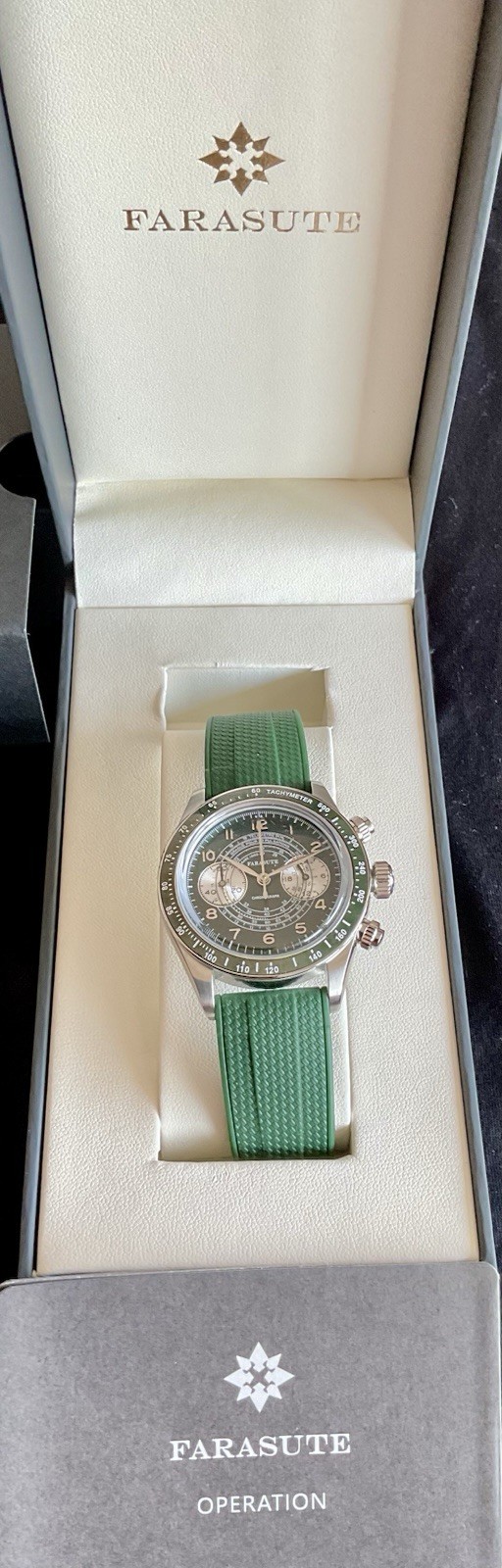 Brand New Full Set Vintage Style Farasute Chronograph Telemetre Scale Tachymeter