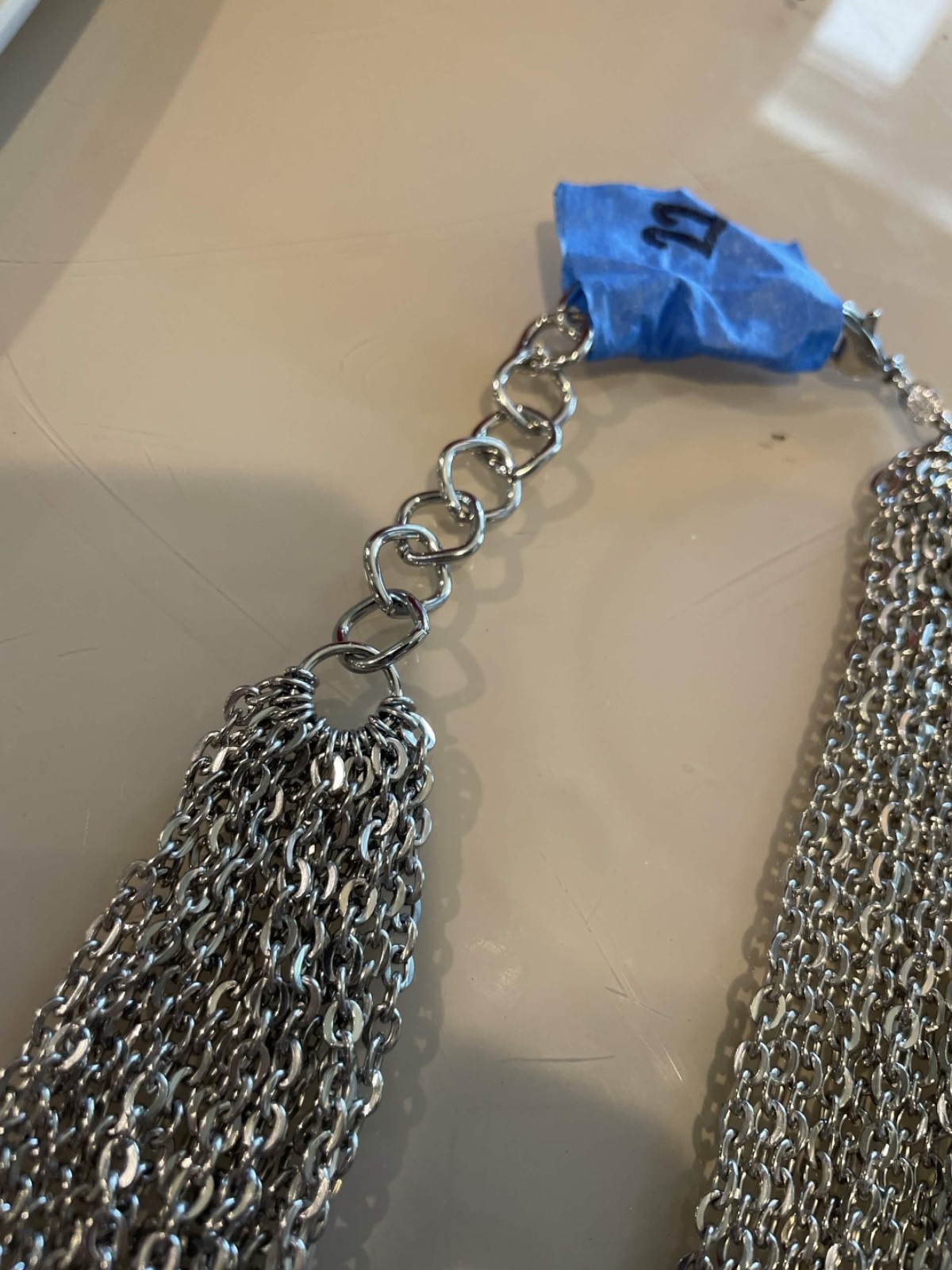 Stainless Steel Milor Italy Chain Necklace 15 chains