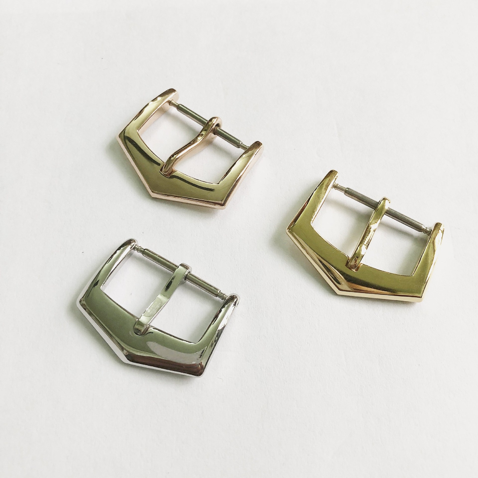 316 Stainless Steel Watch Buckle Belt Pin Clasp 16 18mm Fits Patek Philippe
