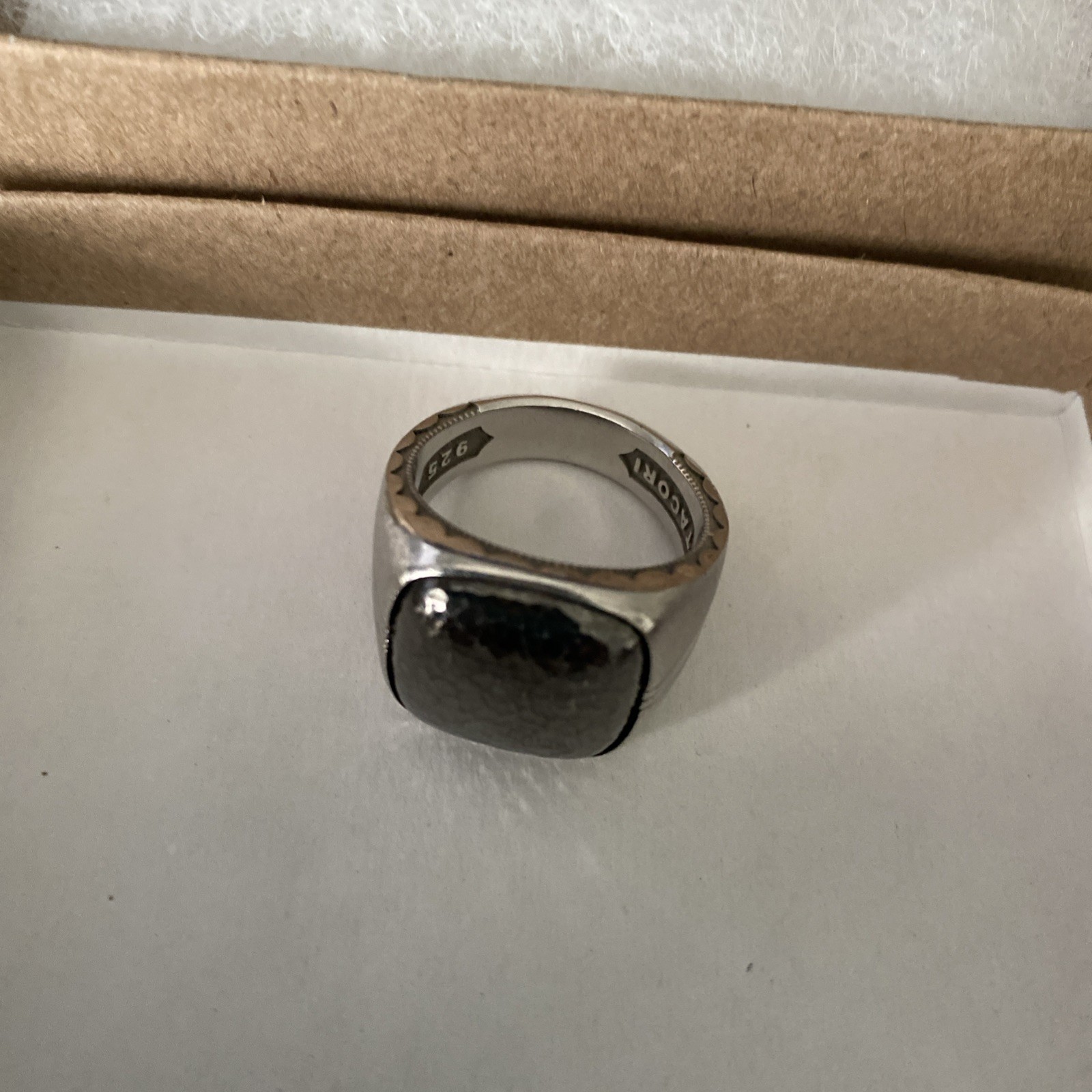 NEW TACORI Legend Signet Ring Stamped TACORI & 925 Men’s 9-9 1/2