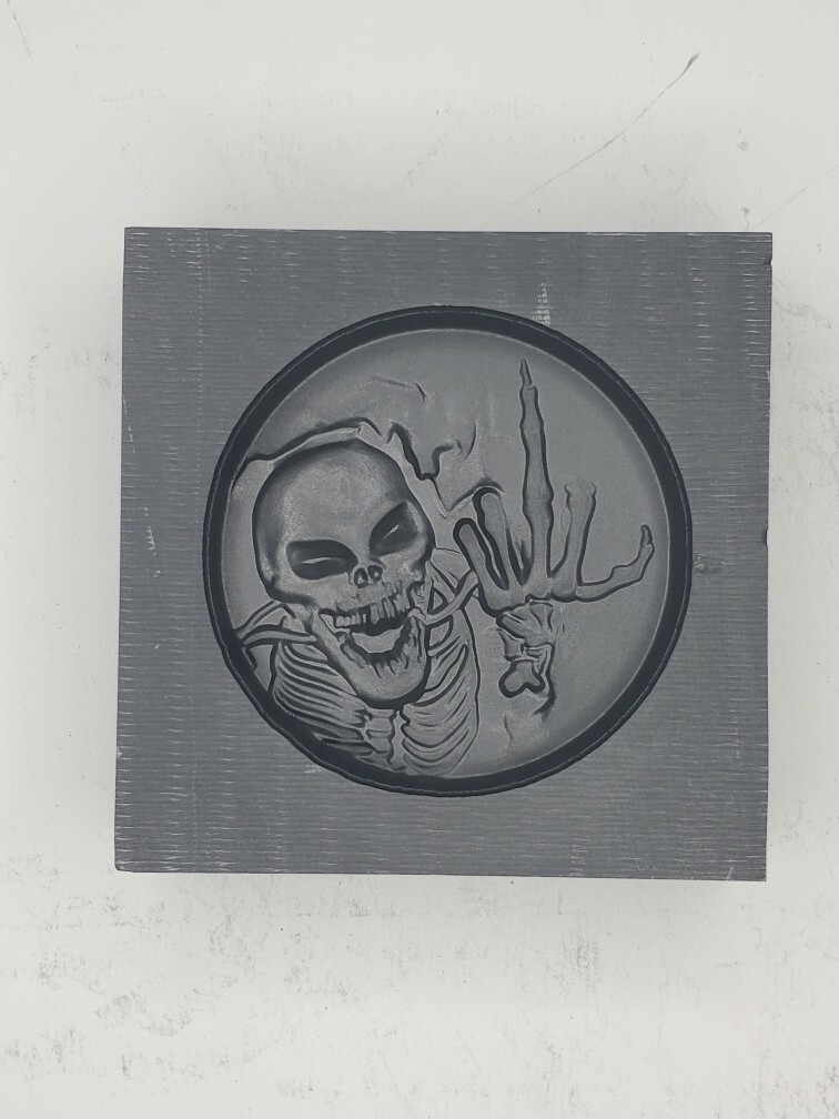 Skeleton 3D Graphite Ingot Mold Gold Silver Copper Tin Melting Casting Refining