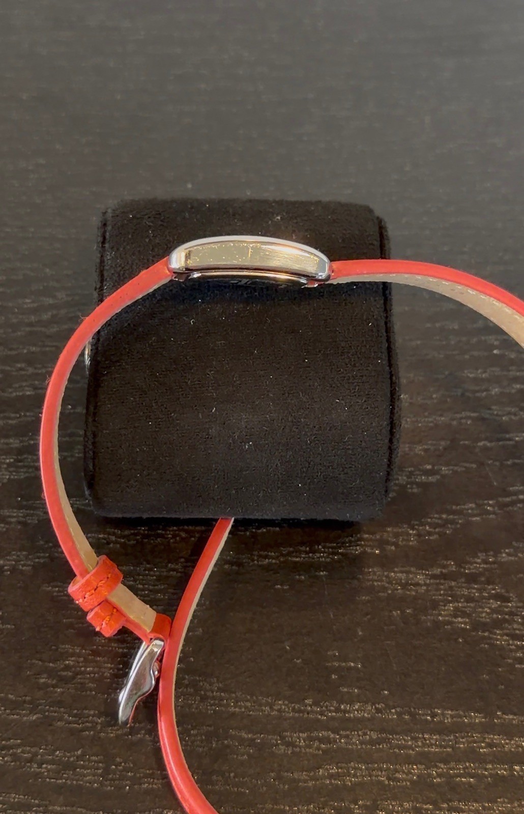 COACH Thompson White Dial Leather Red Watch 16” strap (Has New Battery)