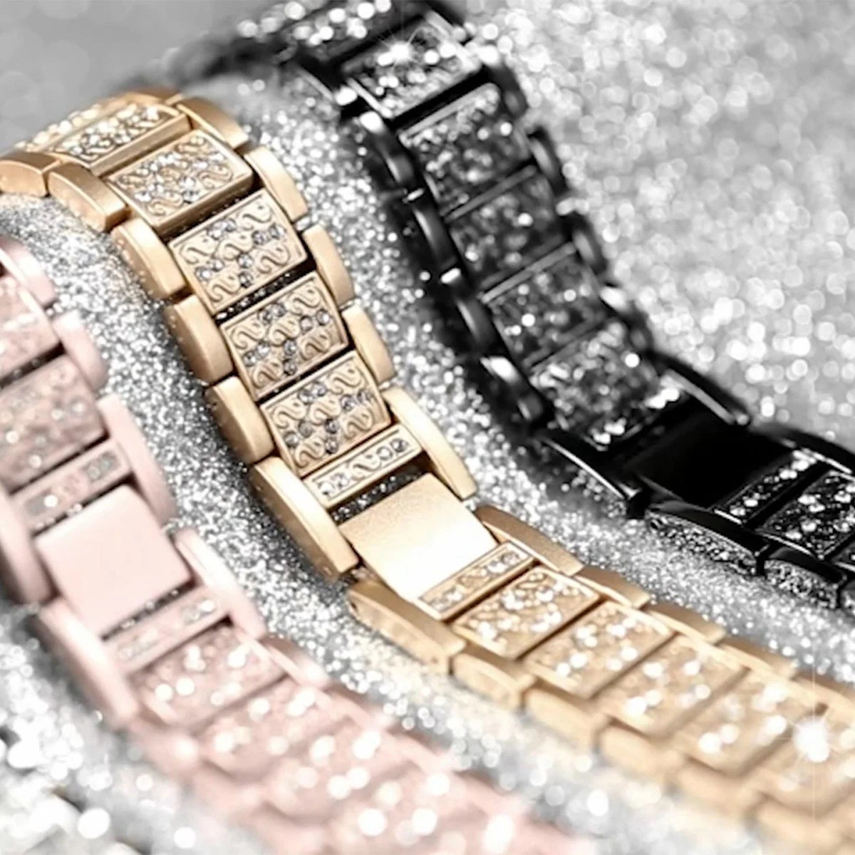 Luxury Diamond Metal Band for Samsung Galaxy Watch 8 40 44mm Classic 46mm Women