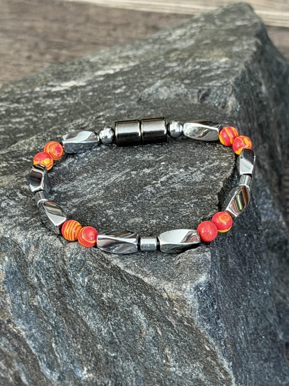 3X Power Magnetic Hematite Necklace Anklet Bracelet 1 Row