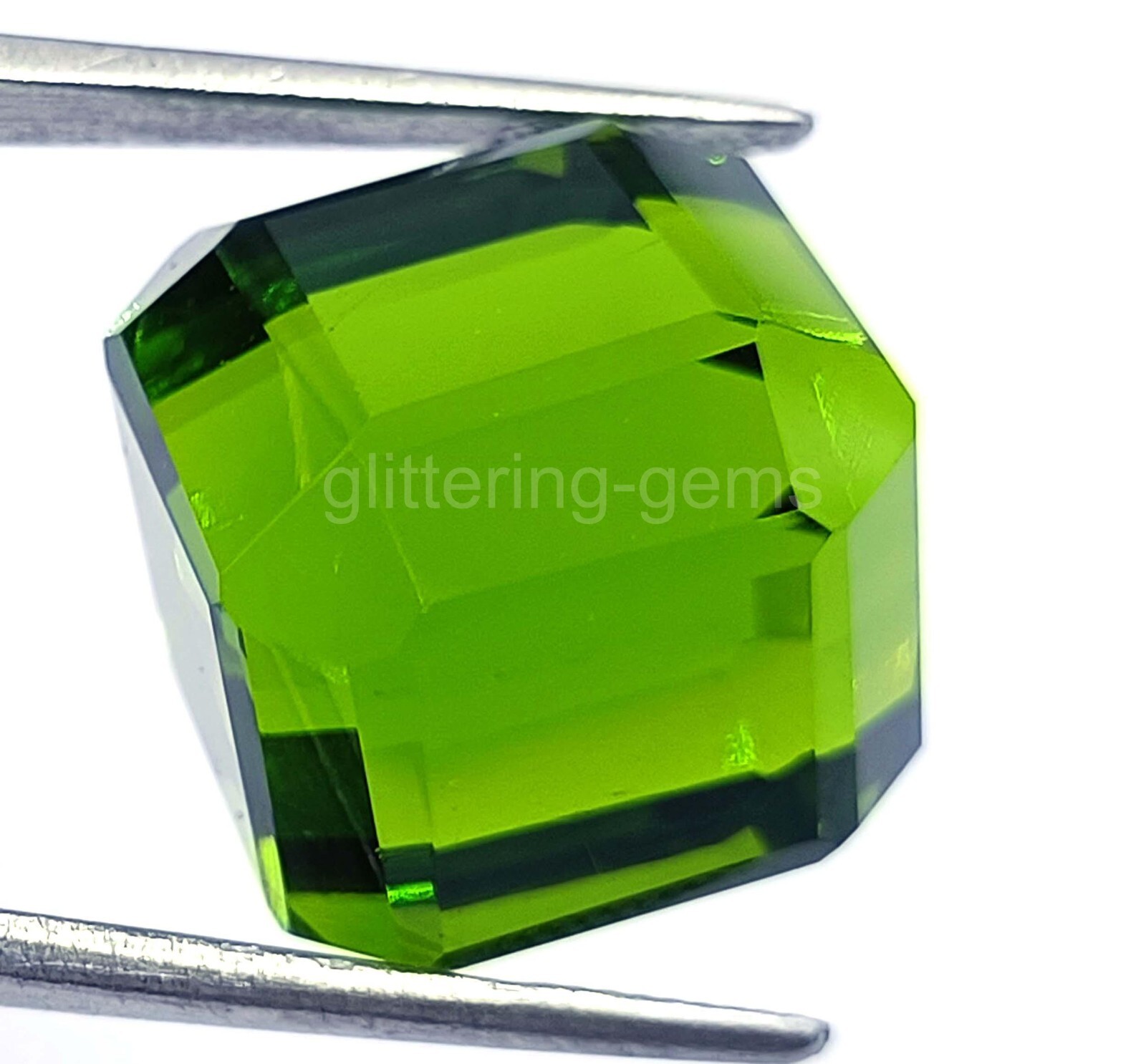 Natural Hiddenite 50.30 Ct Green Extremely Rare Cube IGL Stunning Gemston 5AIT