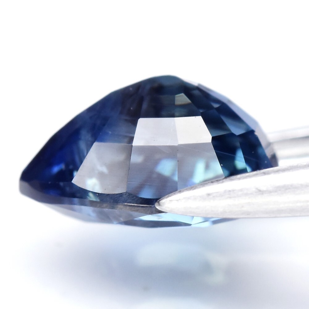 💎 1.14ct 6.8x5mm Pear Blue Sapphire – Unheated, Mozambique Gem