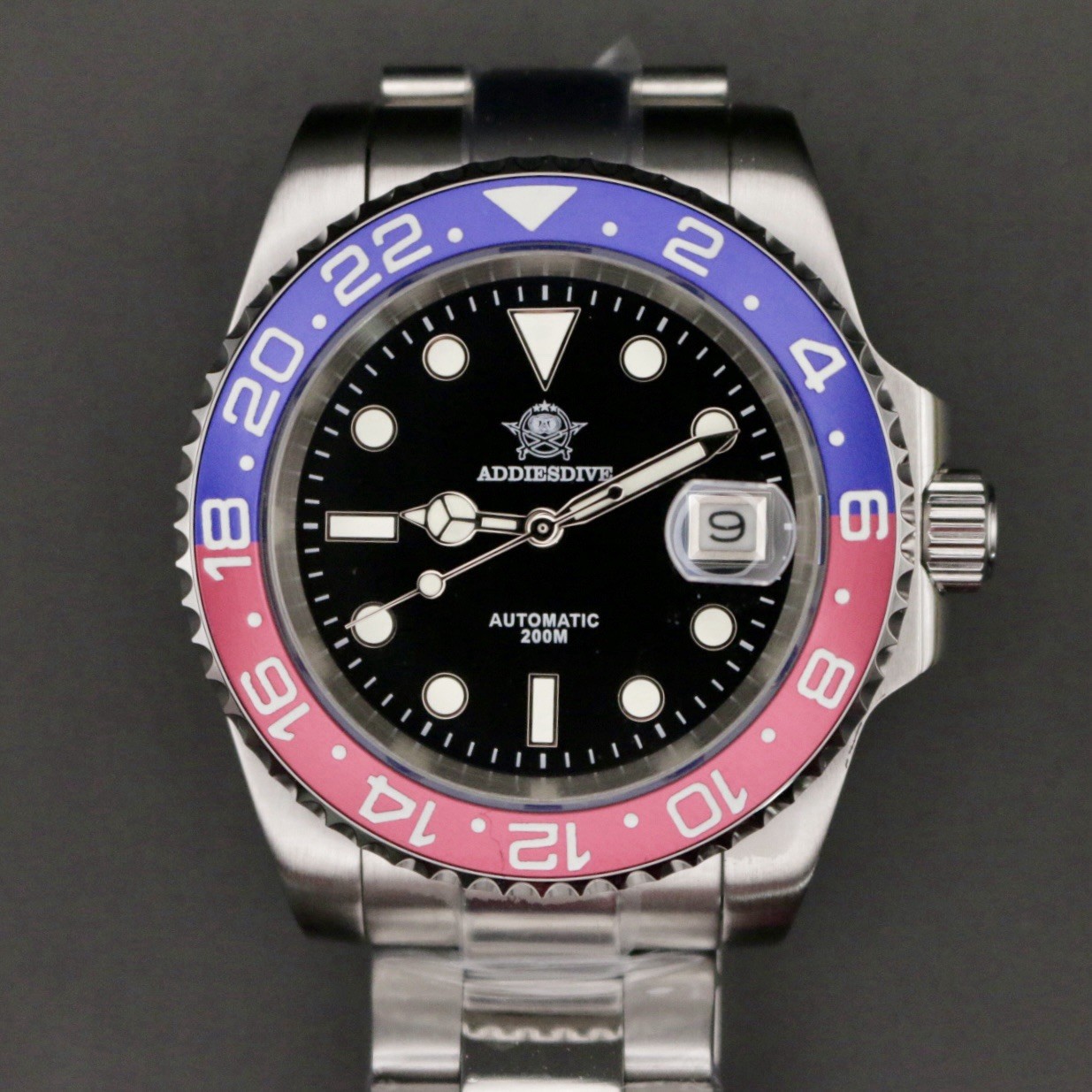🔥Fast Shipping🔥ADDIESDIVE AD2503 Automatic Miyota 8215 Ceramic Pepsi Sapphire