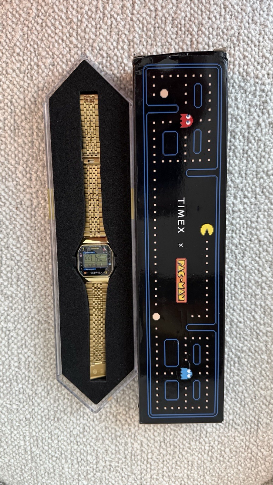 Timex Pac-Man T80 Digital Watch Black Unisex Retro Video Game