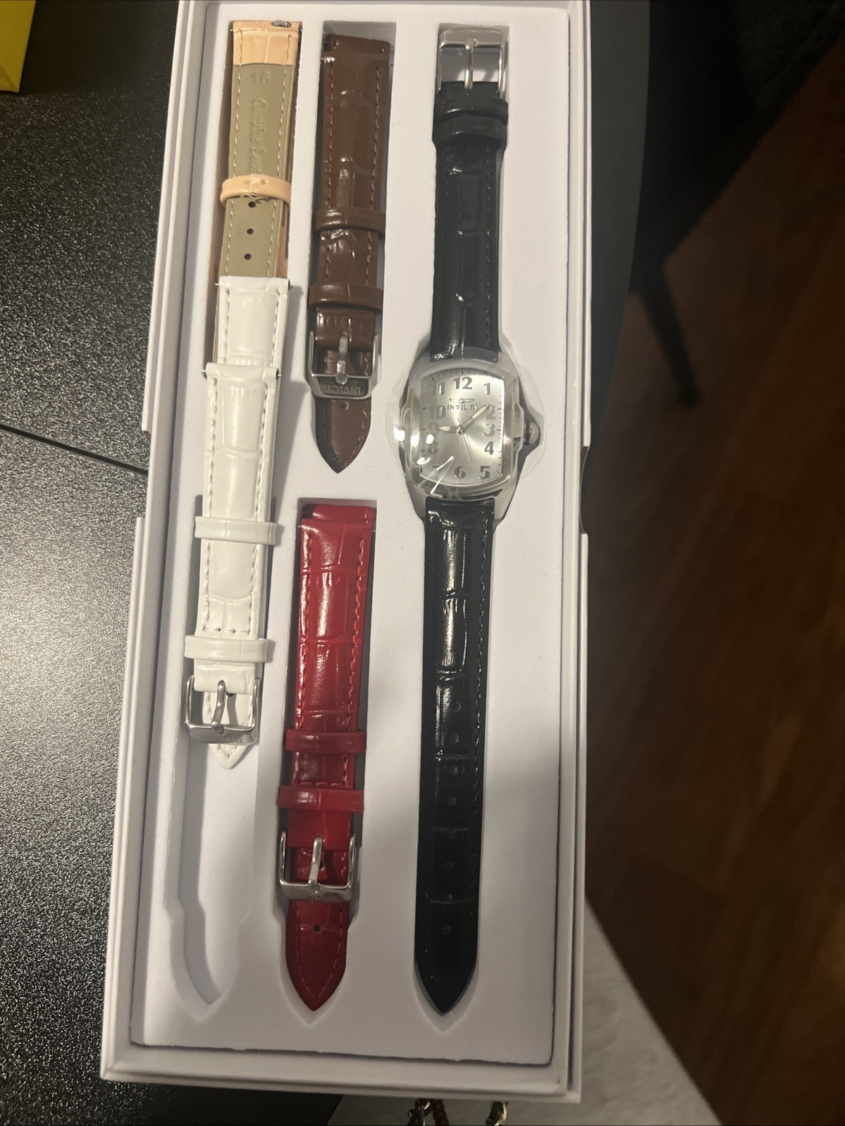 INVICTA Women’s Lupah 49816, 29mm, 7.5”, 4 Extra Leather Bands, Special Bundle