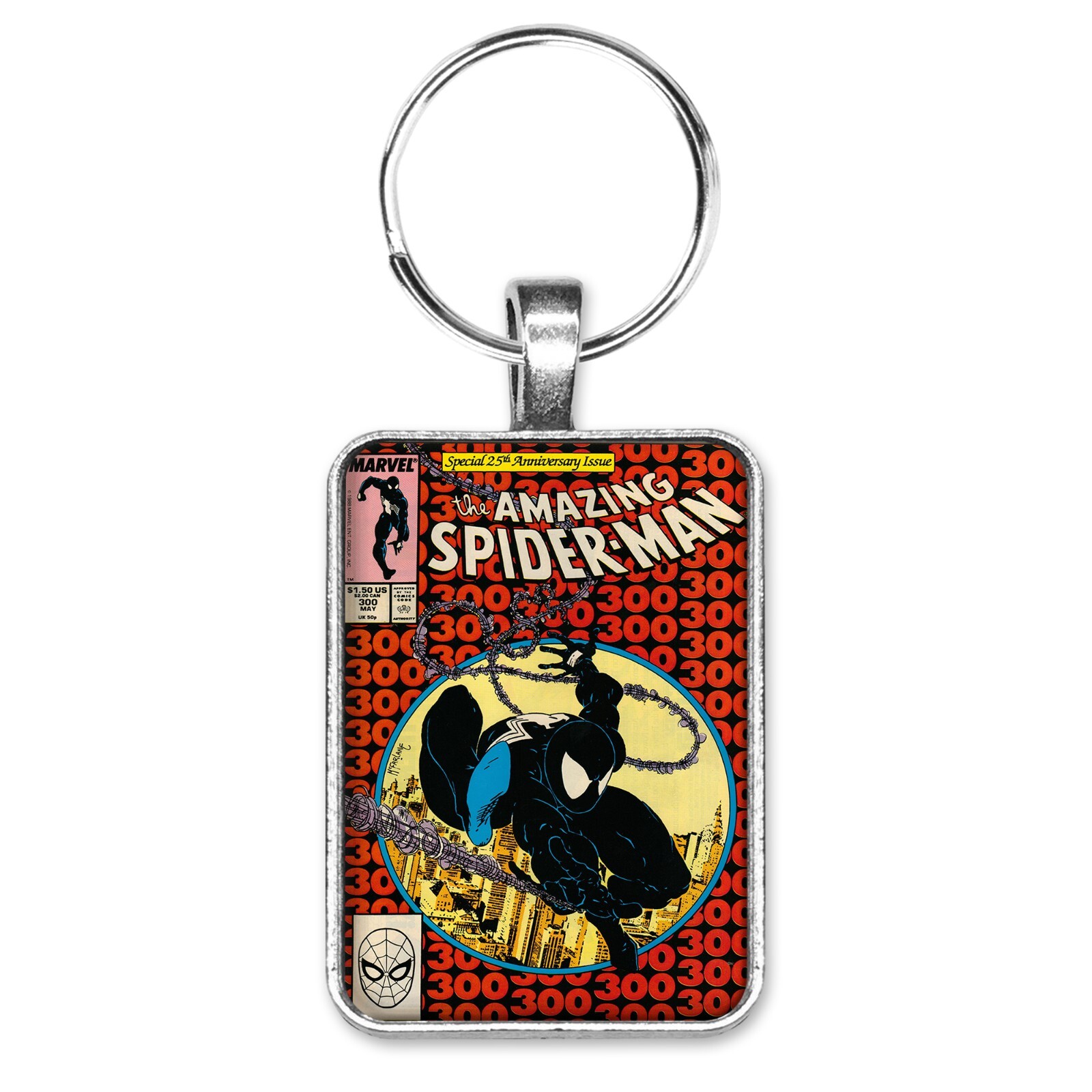 The Amazing Spider-Man #300 June Cover Key Ring or Necklace First Venom Comic