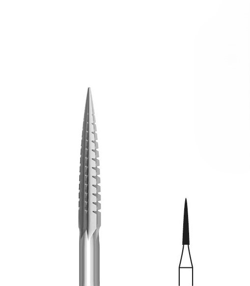Panther Krause Jewelry Bur Tapered Pointed X-Cut 3/32″ Shank Size 1.2 MM – 6 pc