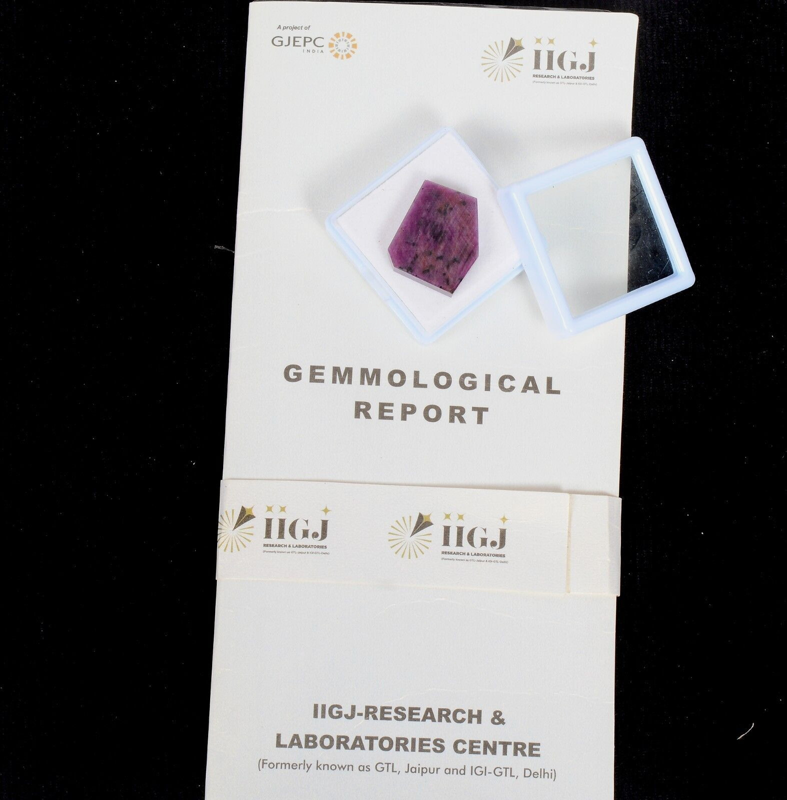 46.60 Ct Natural Red Ruby HUGE ROUGH Earth Mined GTL CERTIFIED Loose Gemstone