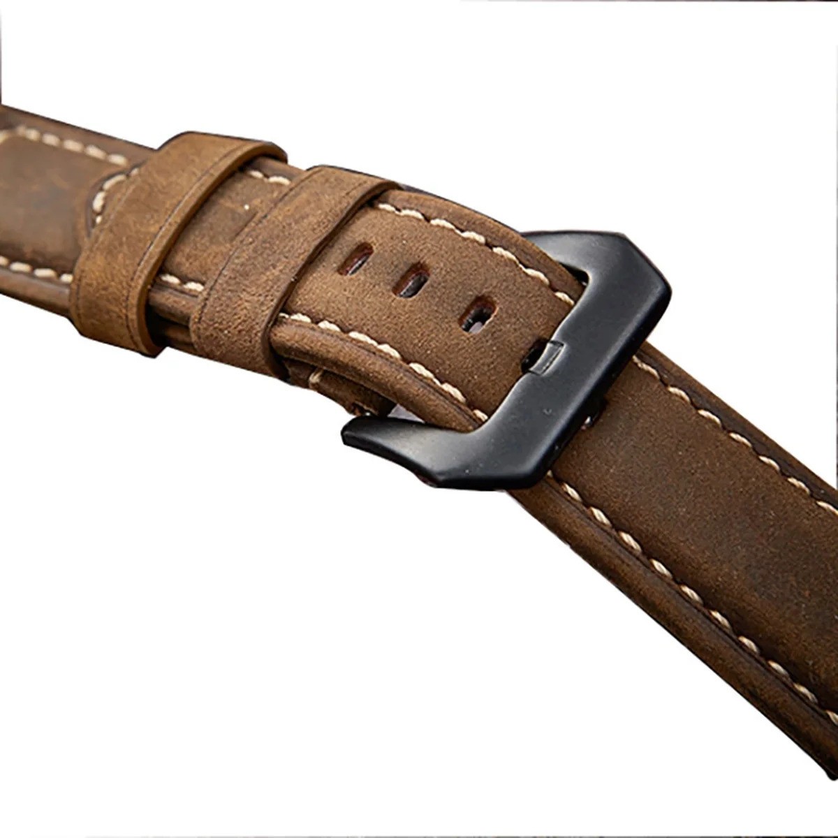 Leather Watch Band for Samsung Galaxy Watch 8/8 Classic 40 44 46 47mm Ultra 2025