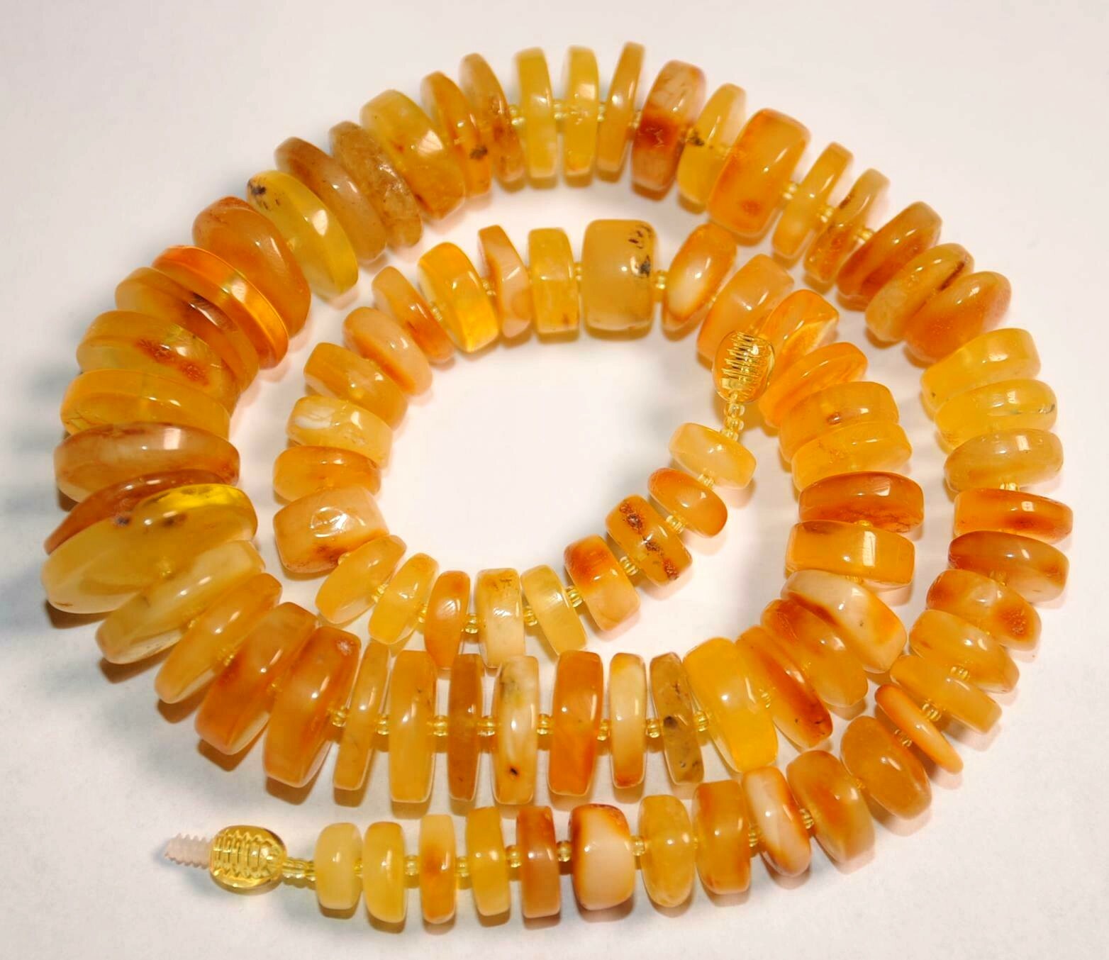 ✅51 cm =65gr RUSSIAN SOVIET BALTIC AMBER BEAD NECKLACE 琥珀 BRACELET STONE PENDANT
